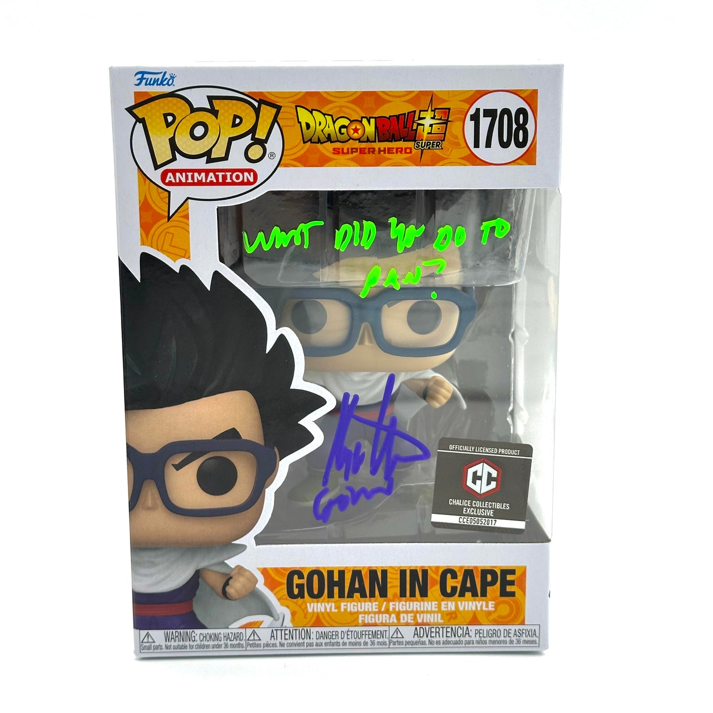 DBZ Gohan in Cape Signed by Kyle Herbert
