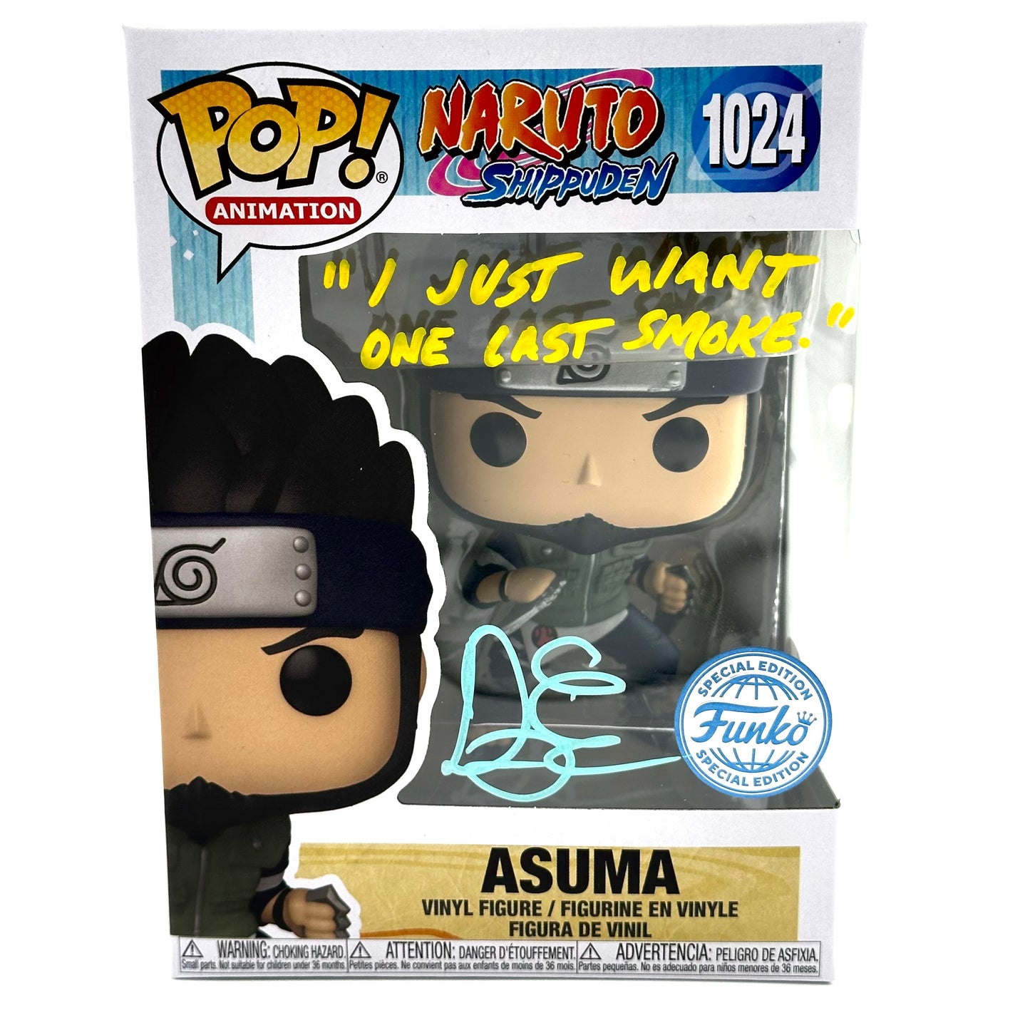 Naruto Asuma Signed by Doug Erholtz